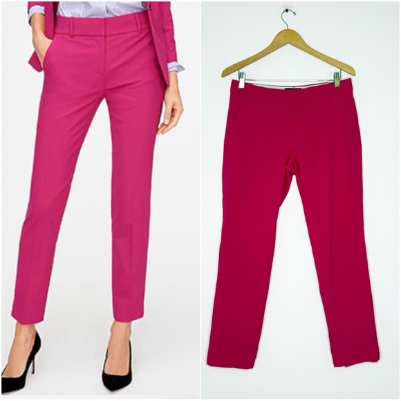 Banana Republic Ryan Pants Trousers Hot Pink Women’s Size 4 - Picture 1 of 8